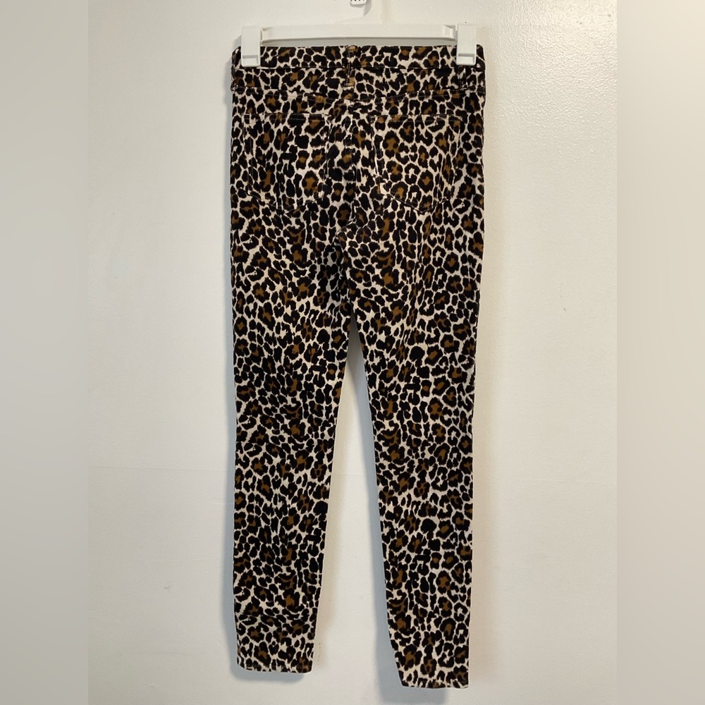 J.Crew Leopard Print Corduroy Skinny Jeans 26 Tall